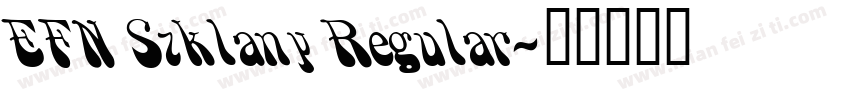 EFN Szklany Regular字体转换